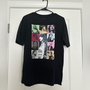 Taylor Swift The Eras Tour Black T-Shirt Medium New